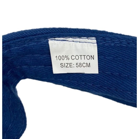 ST.‎ Thomas U.S. Virgin Islands USVL Blue Beige Visor Hat Men's Adjustable Cap - Picture 7 of 7